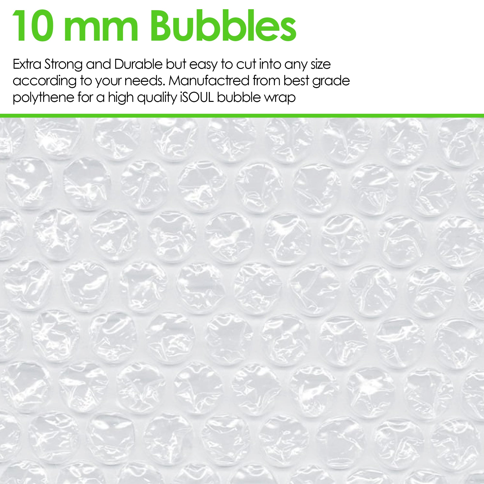 Bubble Wrap Roll 500mm x 100m Bubble Cushioning Packaging Wrap Roll