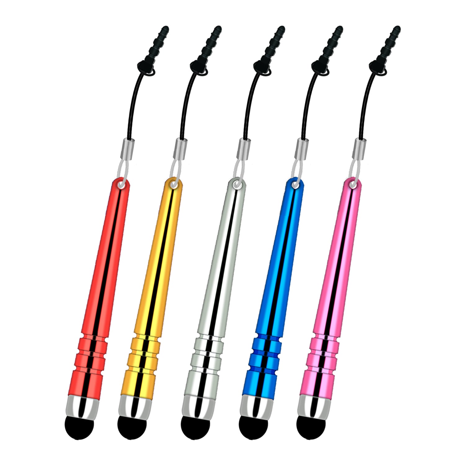 thumbnail image 2 of 15 Pack Universal Stylus Pens For Touch Screens - 10 + 5 Free! Metal Tip, Anti-Scratch 2 of 5