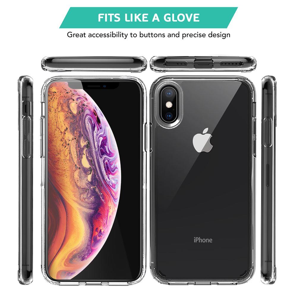 Best price for iPhone X / XS Crystal Clear Hard Back Case in UK 2020 - TradeNRG UK