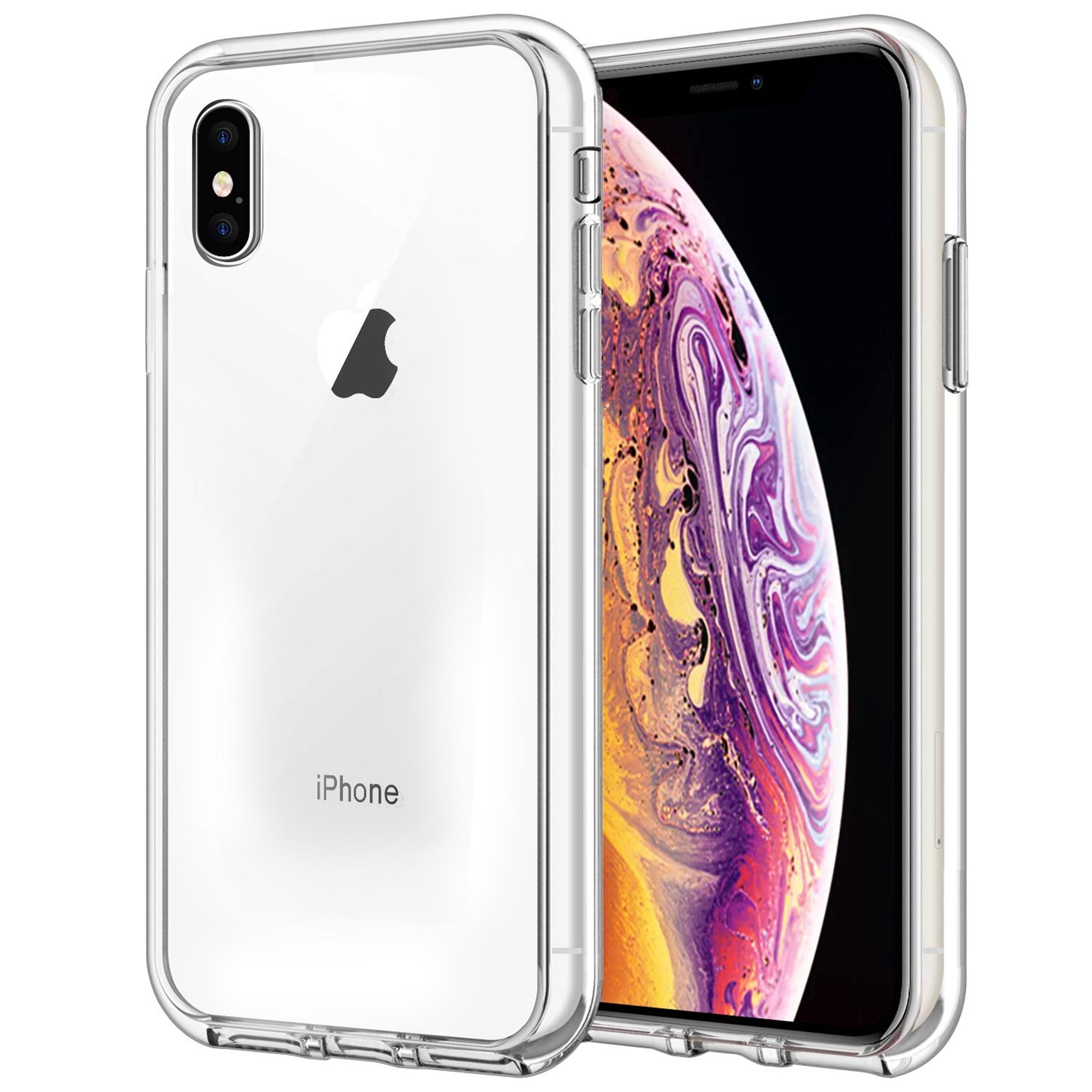 Case for iPhone XS Shock Proof Soft TPU Silicone Phone Clear Slim Cover