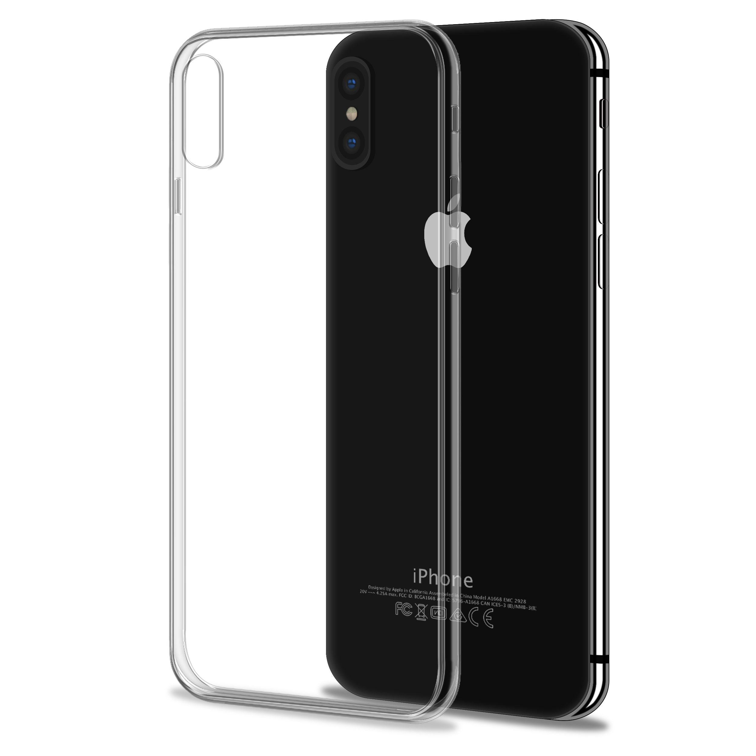 Premium Soft Gel Clear Case for Apple iPhone X - iSOUL