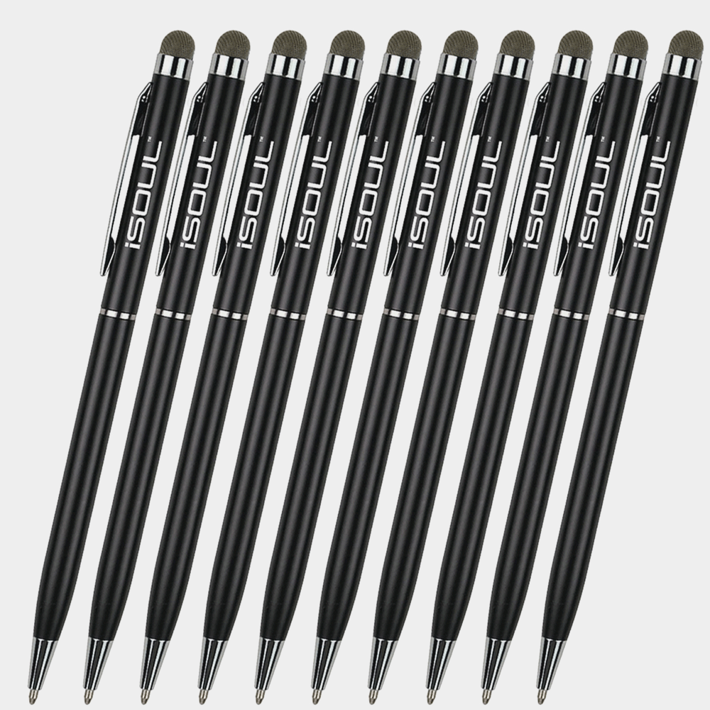 Universal Stylus Touch Pen, Ball Pen For Touch Screens Black 10
