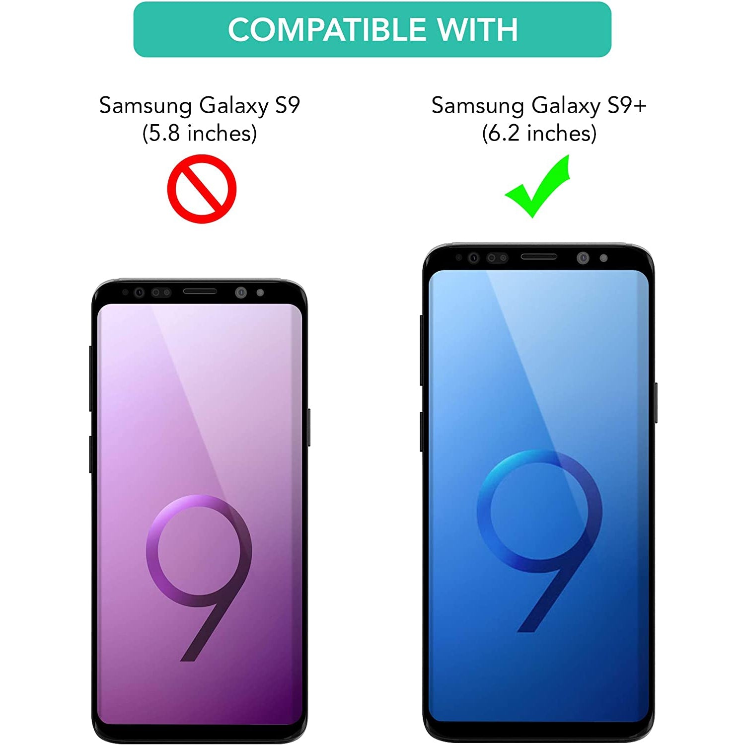 ISOUL 3 Pack Flexible Screen Protector for Samsung Galaxy S9 Plus 6.2"