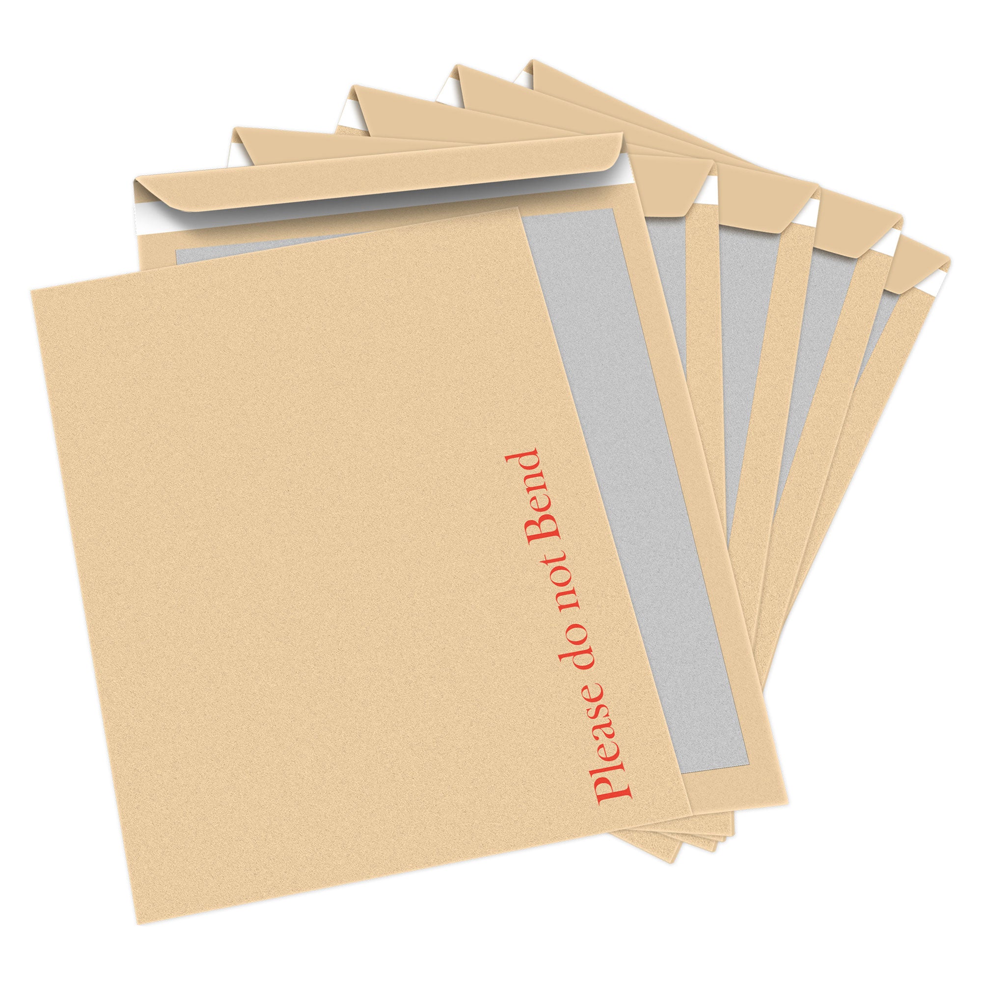 50 Packs iSoul A3 / A4 / A5 / A6 Do Not Bend Envelopes Manila Hard Board Backed