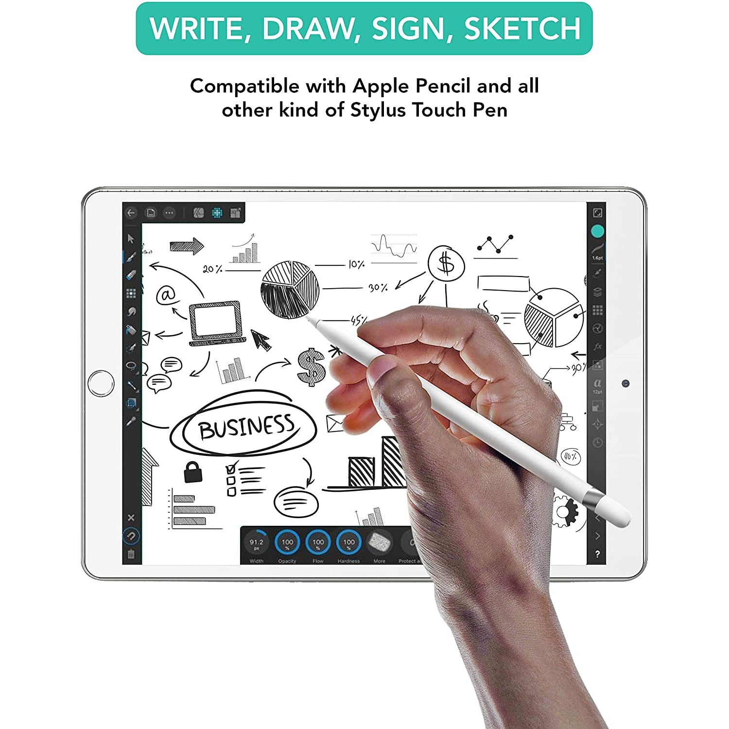 iSOUL Screen Protector For Apple iPad Pro (2017) & iPad Air 3 10.5 (2019) - TradeNRG UK