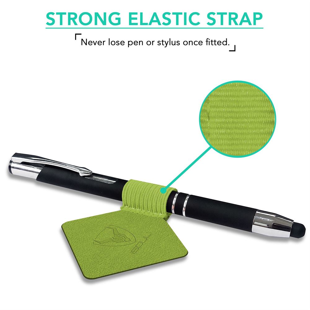 Pack of 3 Green Pen Loop Holder for Notebook - iSOUL