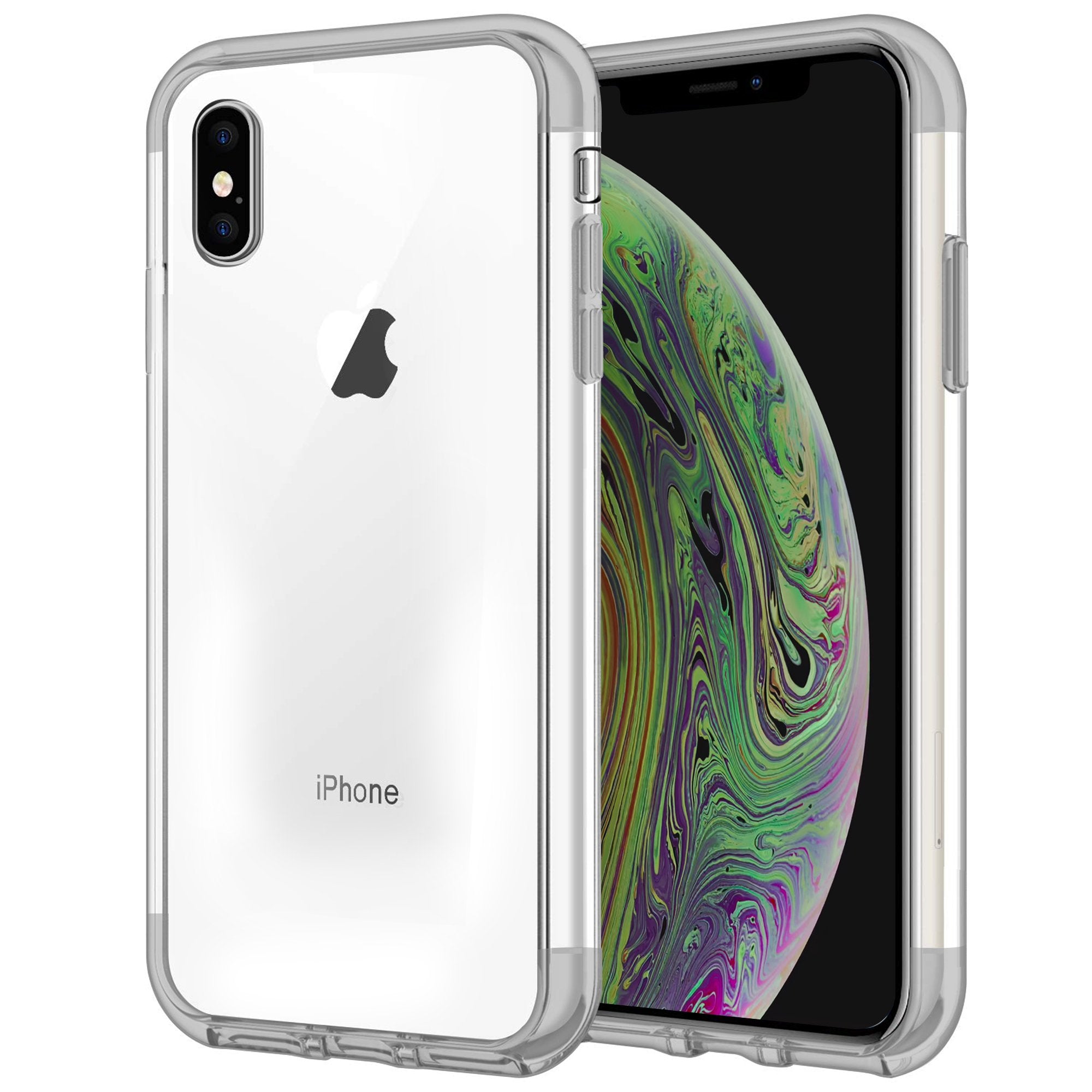 Case for iPhone XS Max Shock Proof Soft TPU Silicone Phone Clear Slim Cover