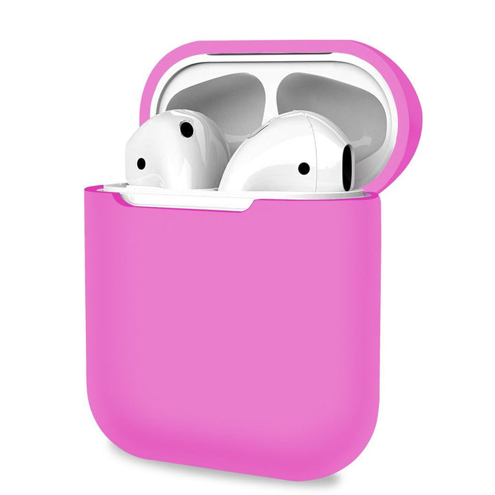 Pink Soft Silicone Earphone Case Cover For AirPods 1/2 Protective Cases