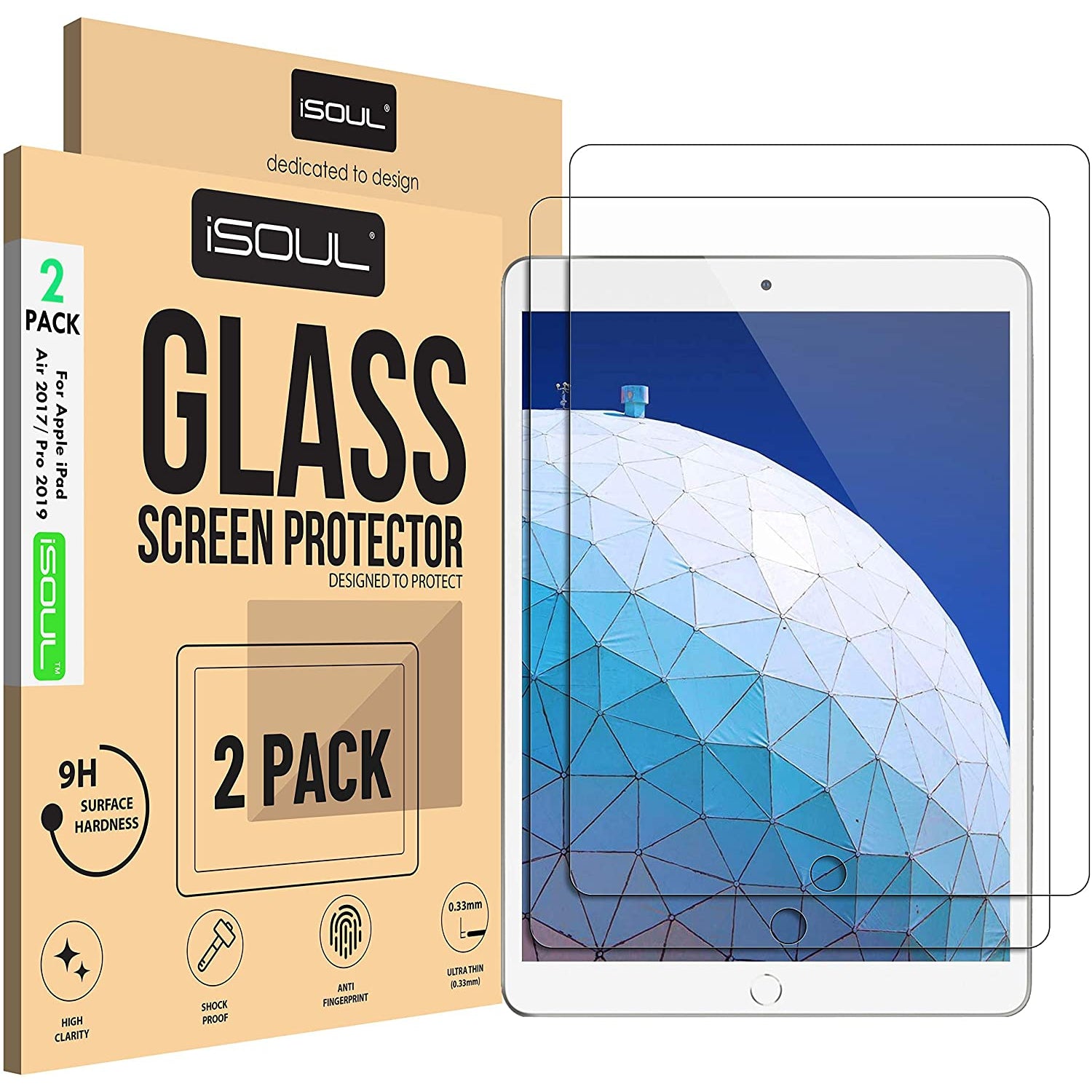 iSOUL Screen Protector For Apple iPad Pro (2017) & iPad Air 3 10.5 (2019) - TradeNRG UK