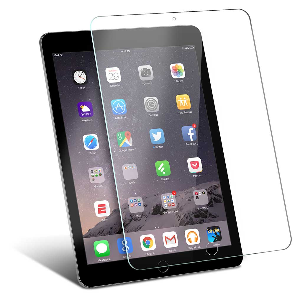 2X Tempered Glass Screen Protector for Apple iPad Air 1 / Air 2 / Air Pro 9.7.