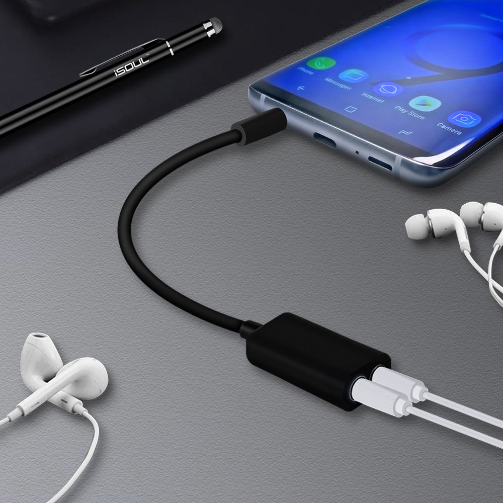 3.5 mm Dual Audio Splitter Jack Cable Best Suitable for Earphones and Headphones - iSOUL