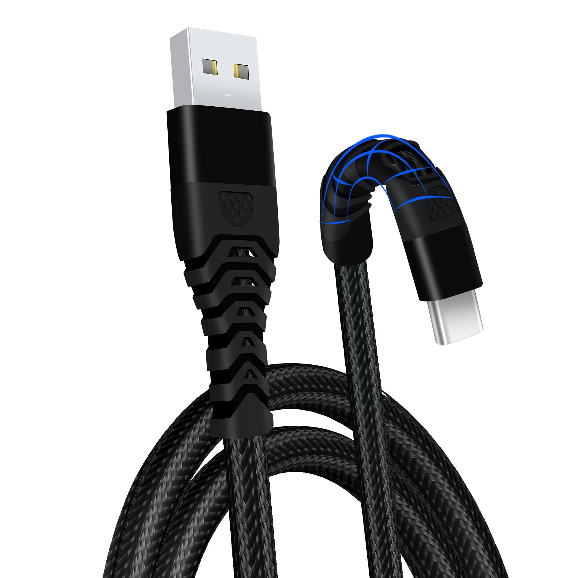 3.0A USB C Cable to USB 2.0 Braided USB Type C Charging Cable