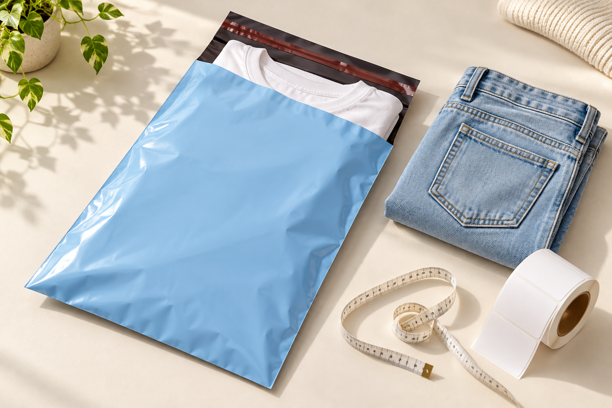 Mailing Bags and Postage Bags Guide to Sizes and Six Colours