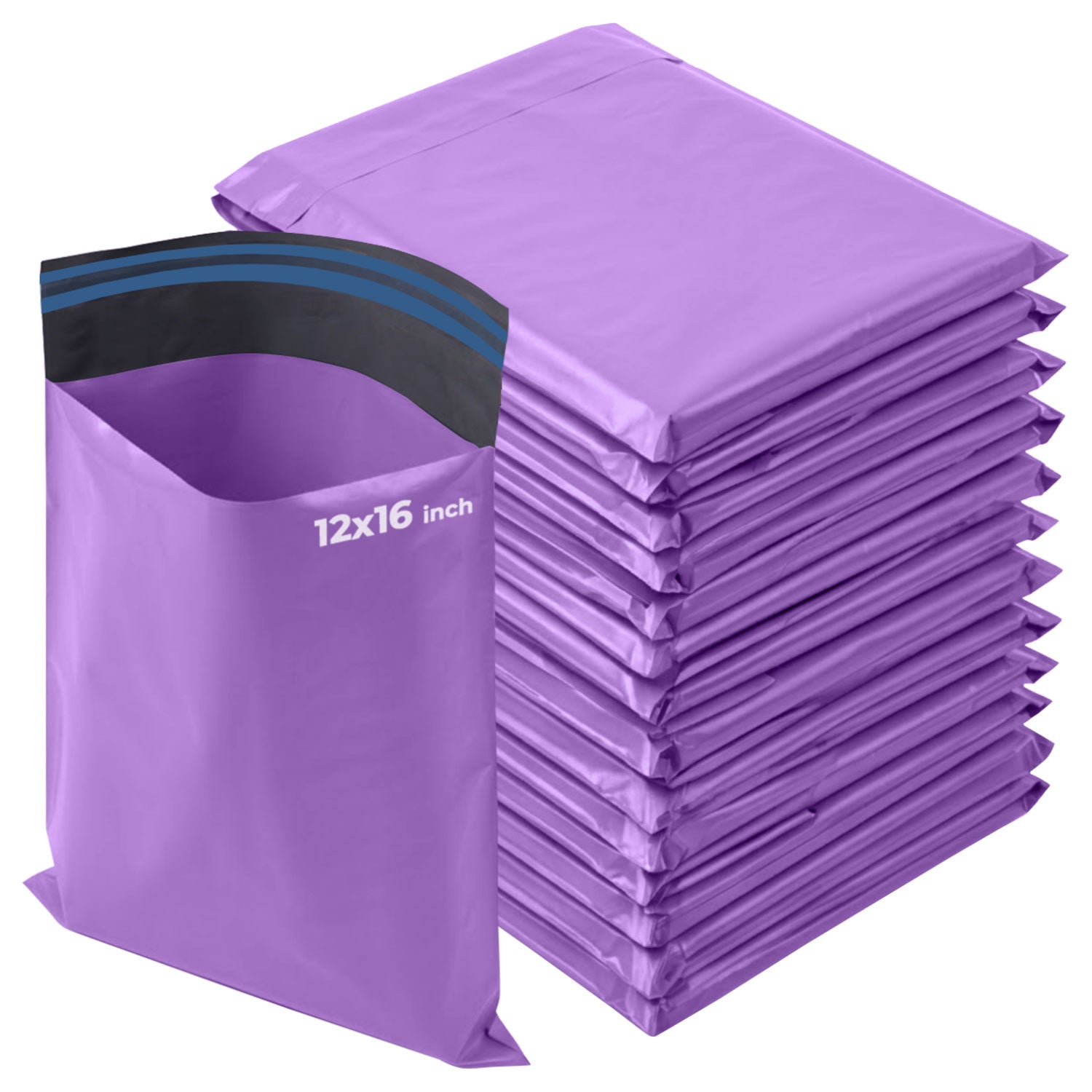iSOUL Poly Mailer Bags 12x16 Self-Seal Shipping Post Bag Envelopes 50 Purple Bag