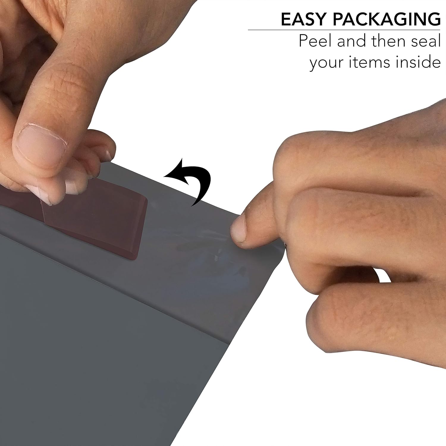 iSOUL 100 Mixed Grey Mailing Poly Postal Self Seal Bags 5 Sizes 20 from Each Small to Large Mailing Bags Postage Packaging Assorted Mailers Posting Shipping Post Parcel Package Bags (Grey)