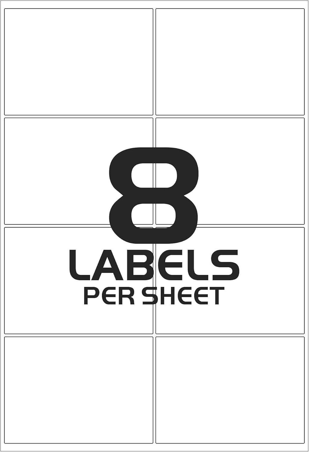 iSOUL A4 Sticker Paper - 160 Self Adhesive Printable Address Labels, Laser & Inkjet Compatible, Quick Dry