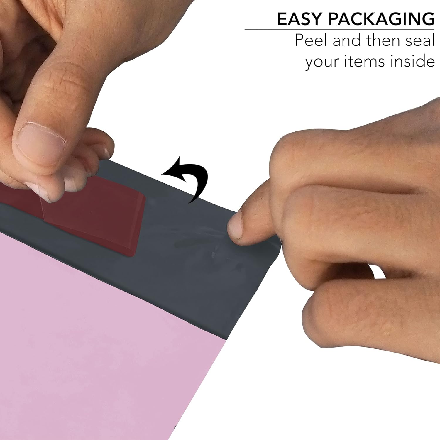 iSOUL Strong Large Grey Mailing Postal Postage Bags 12 x 16" Packaging Mailers, iSOUL [Use in Parcel, Delivery, Shipping, Mail, Package] [Plastic Envelopes] Baby Pink 100 Pack