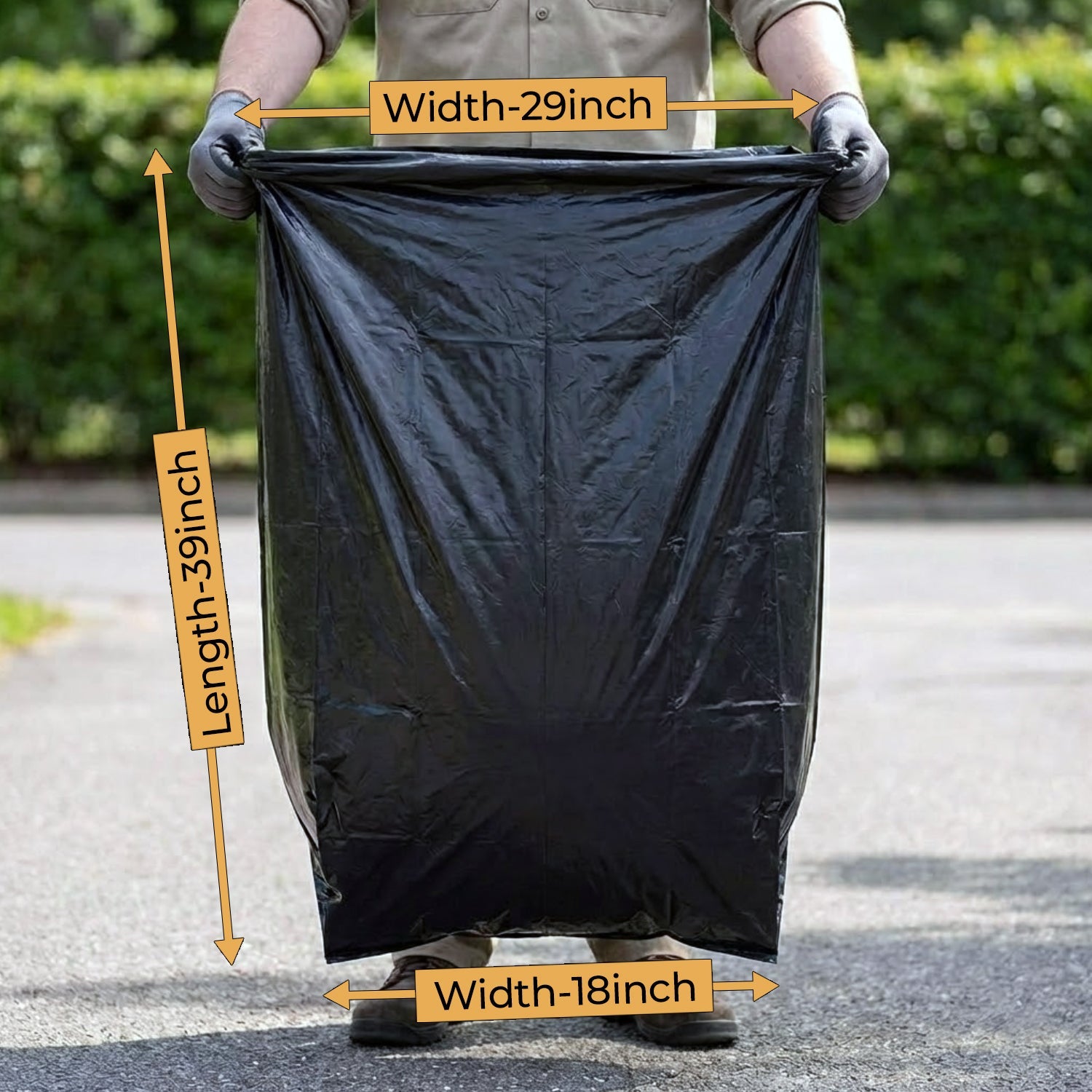iSOUL Bin Bags, Large Bin Bags Heavy Duty Refuse Sacks Strong 18x29x39 Bin Liners Household Rubbish Waste Garbage Bags Black 100L Capacity Wheelie Bin Bag 10 Pack