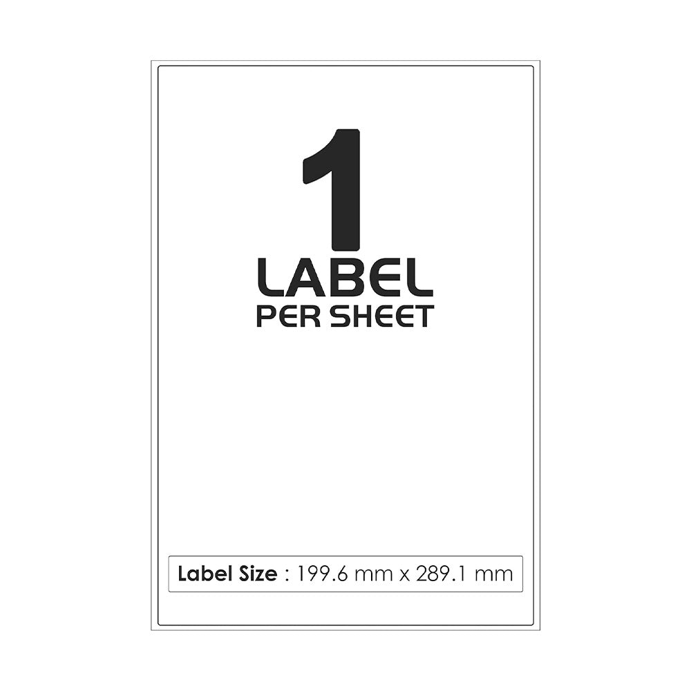 A4 Labels 1 Per Sheet, 20 Sheets 20 Sticky Label, Address Labels, Printer Labels, iSOUL Self Adhesive Printable A4 Sticker Paper for Printing, Laser Labels Stickers [Quickdry]