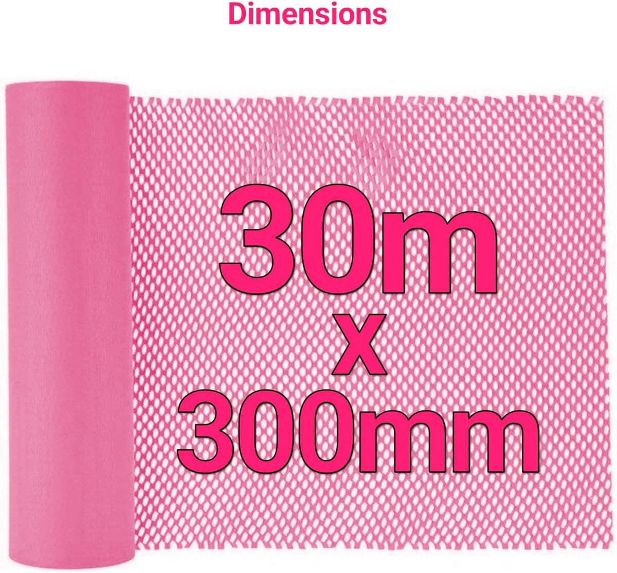 Paper Bubble Wrap Cushioning Roll, Packing Paper for Moving House, Shipping and Gift Wrapping - Sustainable Packaging Materials for Moving Boxes and Fragile Gift Bubble Wrap Alternative Pink 300mmx30M