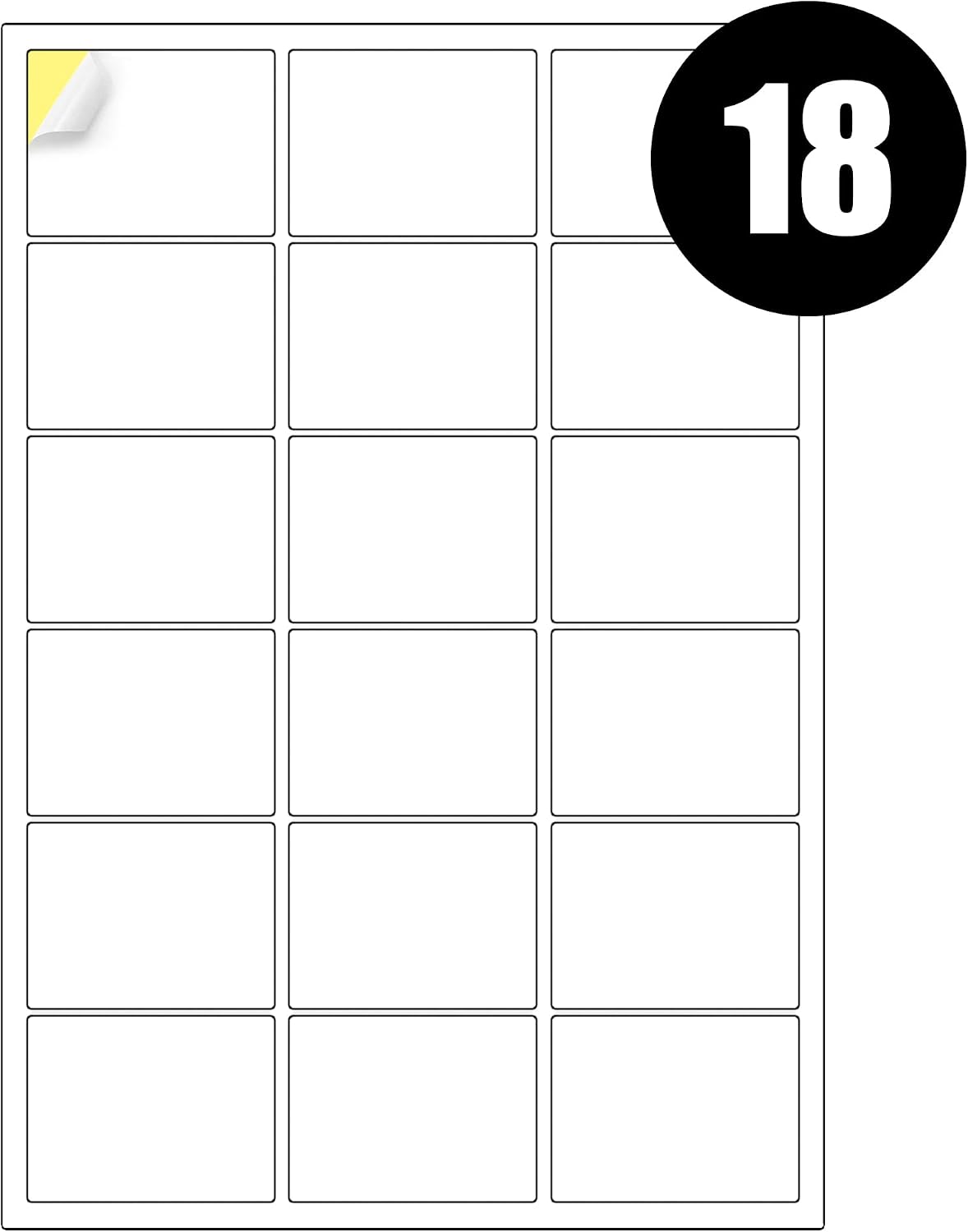 18 Labels Per A4 Sheet, 50 Sheets 900 Sticky Label, Printable Sticker Paper, iSOUL Matte Self Adhesive Address Mailing, Shipping, Postage, Laser & Inkjet Printer Compatible [QuickDry]