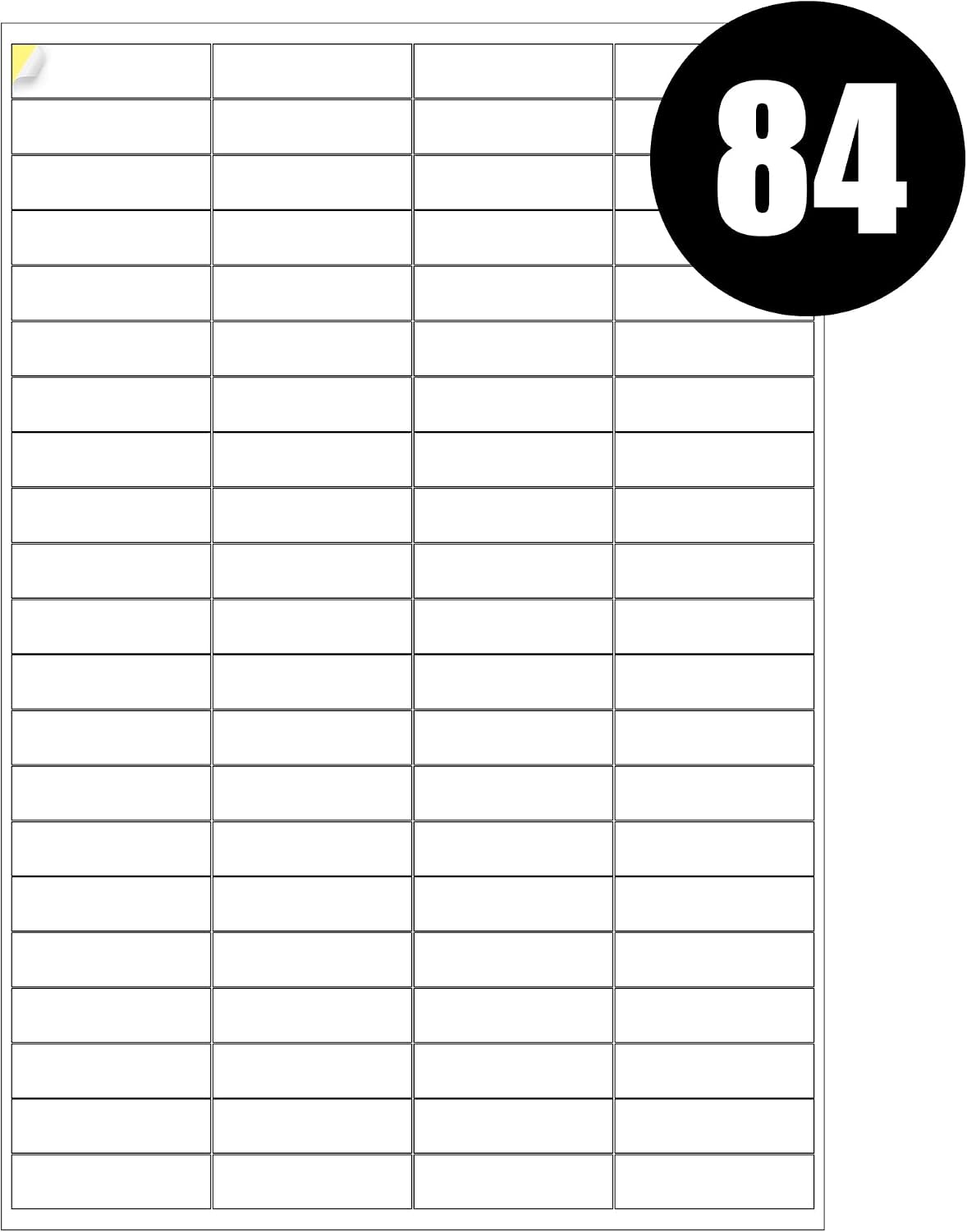 84 Labels Per A4 Sheet, 50 Sheets 4200 Sticky Label, Printable Sticker Paper, iSOUL Matte Self Adhesive Address Mailing, Shipping, Postage, Laser & Inkjet Printer Compatible [QuickDry]