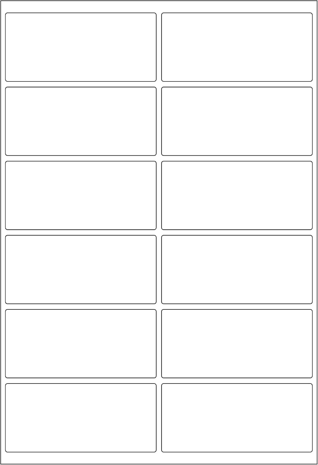 12 Labels Per A4 Sheet, 50 Sheets 600 Sticky Label, Printable Sticker Paper, iSOUL Matte Self Adhesive Address Mailing, Shipping, Postage, Laser & Inkjet Printer Compatible [QuickDry]
