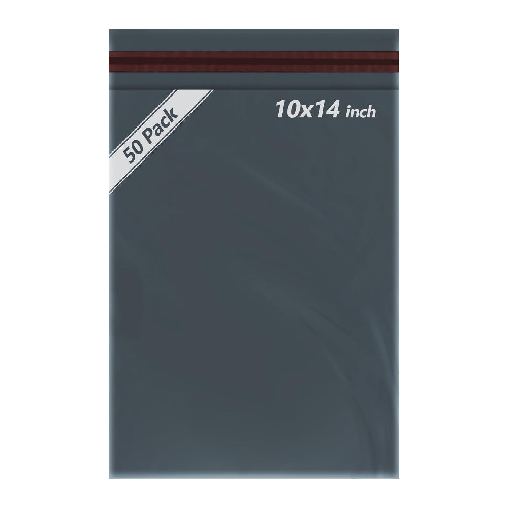 iSOUL 50pcs Assorted Mailers - Grey Parcel Bags, 10x14 Sizes, Self Seal Poly Postal Bags for Small to Large Mailing & Shipping