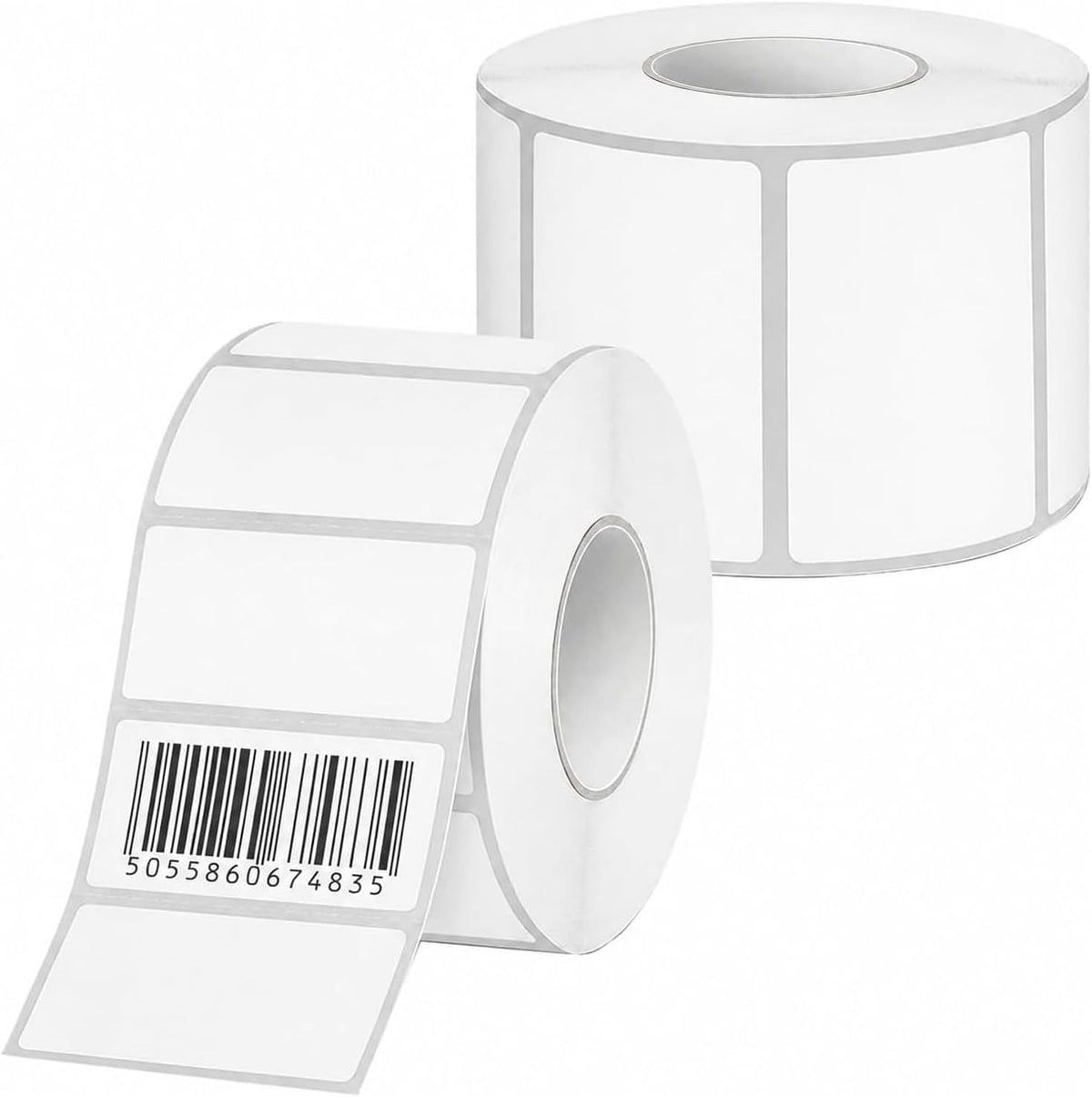 iSOUL Direct Thermal Labels, 50mm x 25mm Self-Adhesive Perforated UPC Barcode FBA Labels Stickers Compatible with Rollo, Zebra, MUNBYN, Toshiba, Citizen, Eltron Printers 1 Roll