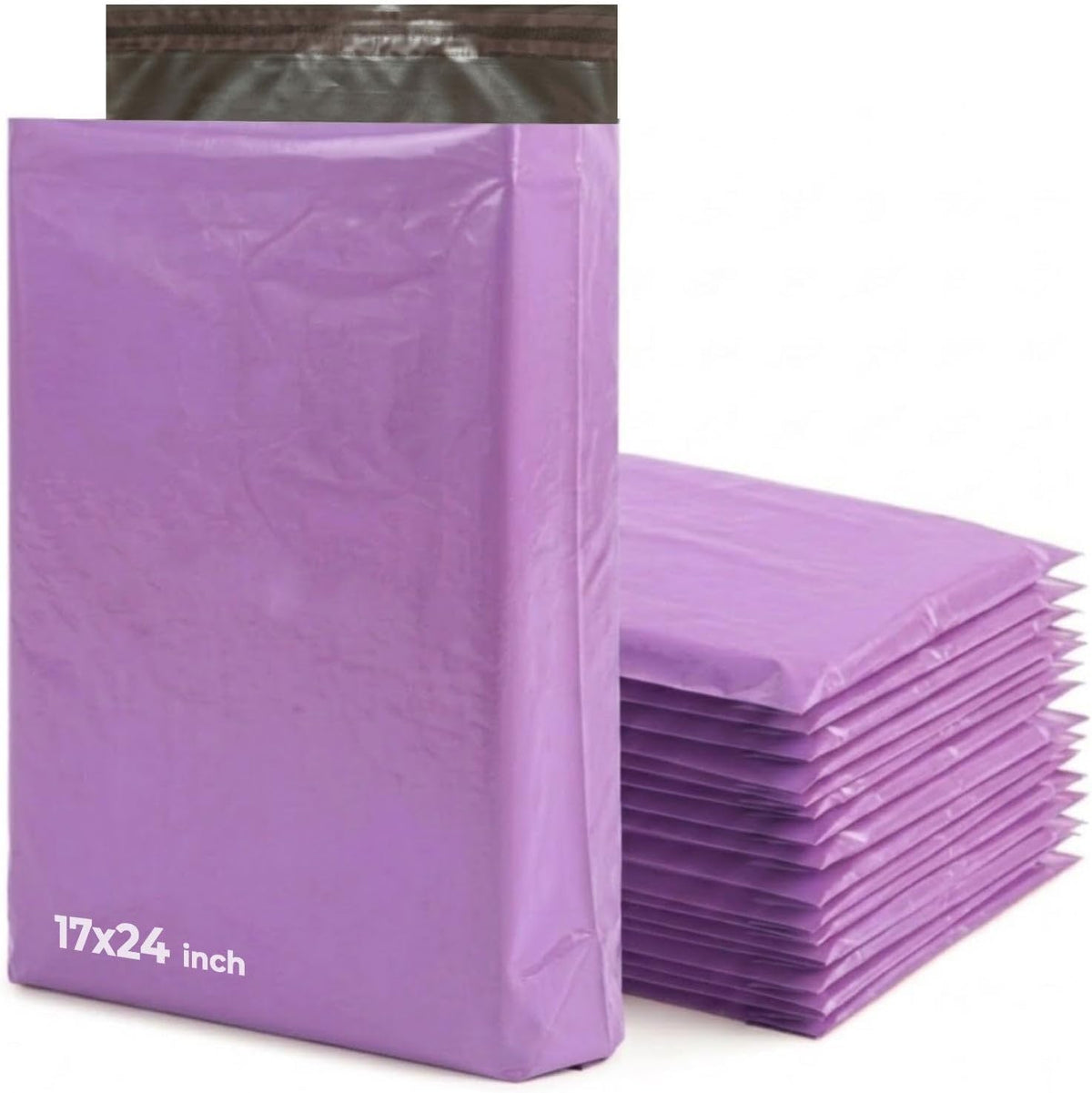 iSOUL Parcel Bags, 17x24 Vinted Strong Large Mailing Postal Postage Bags [Use in Parcel, Delivery, Shipping, Mail, Package] [432mm x 610mm] Purple Bags