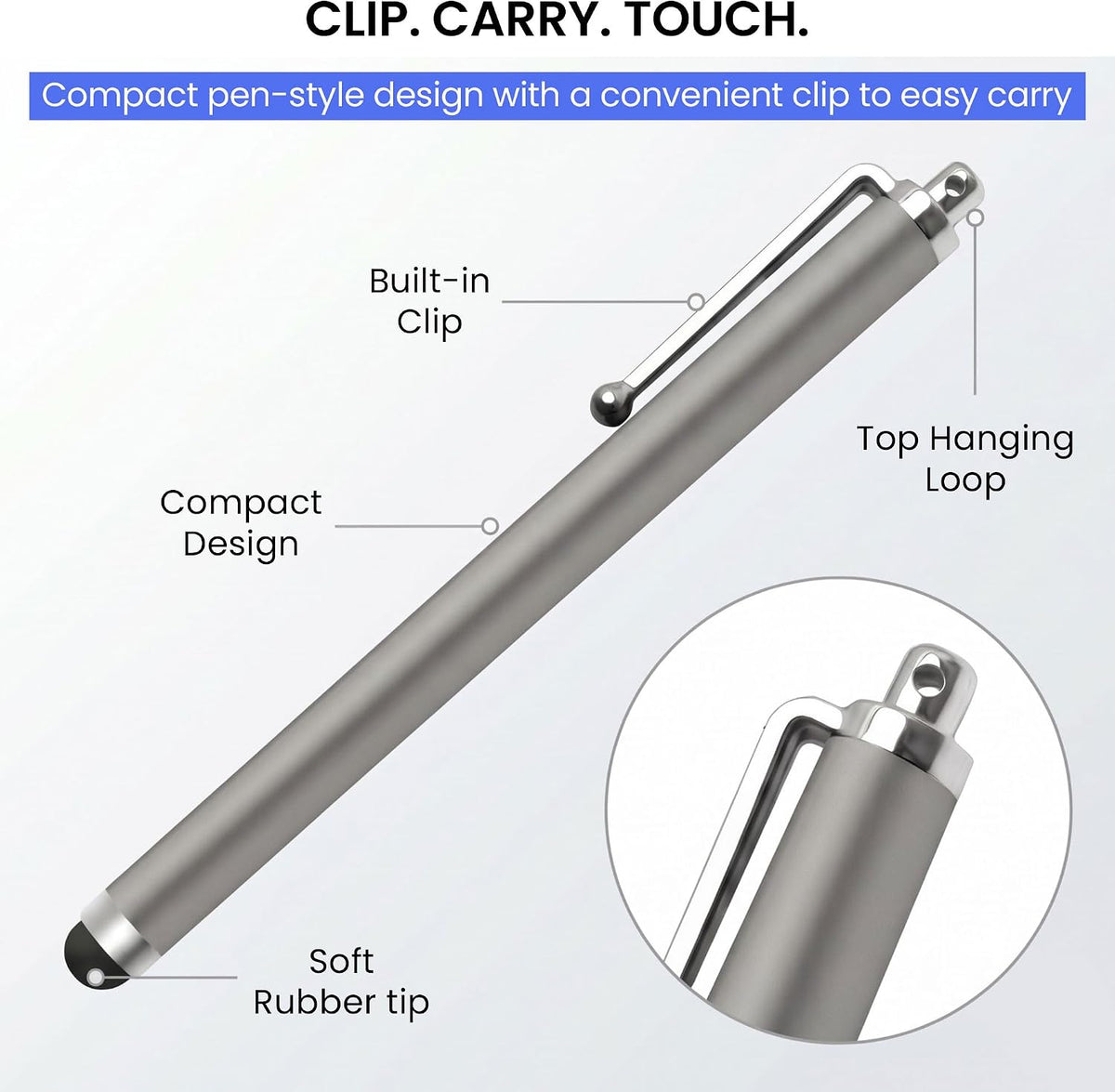 Stylus Pens for Touch Screens – 5 Pack Universal Stylus for iPad, iPhone & Android Tablets