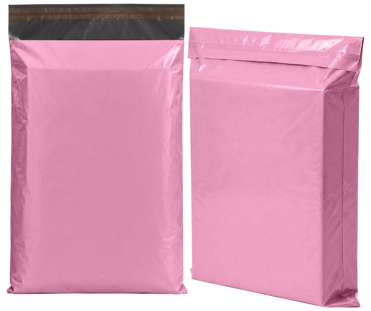 10x Large Mailing Bags, 17x24 Strong Large Vinted Mailing Postage Bags [for Parcel, Delivery, Shipping, Mail, Package] [432mmx610mm] Baby Pink Postal Bag