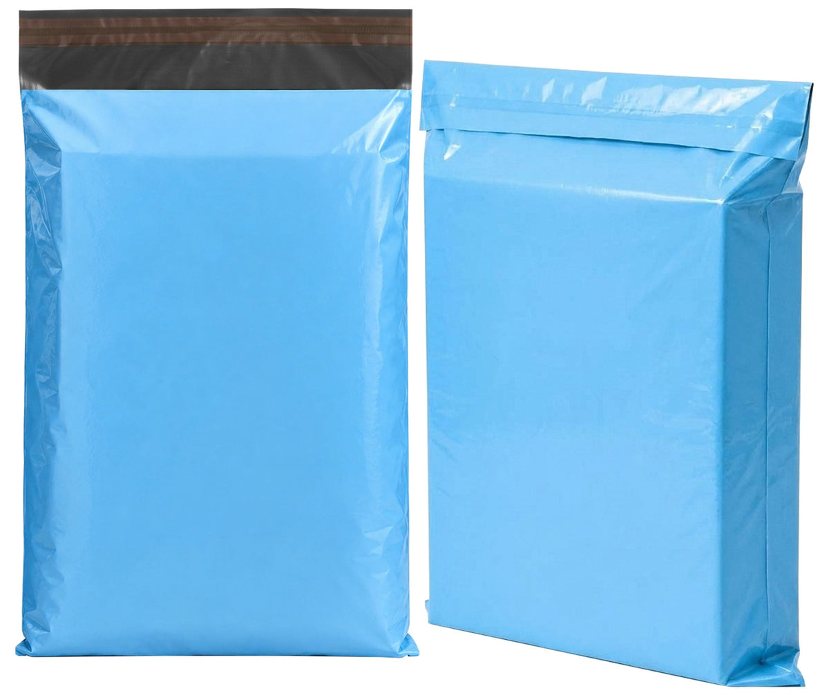 10x Large Mailing Bags, 17x24 Strong Large Vinted Mailing Postage Bags [for Parcel, Delivery, Shipping, Mail, Package] [432mmx610mm] Blue Postal Bag
