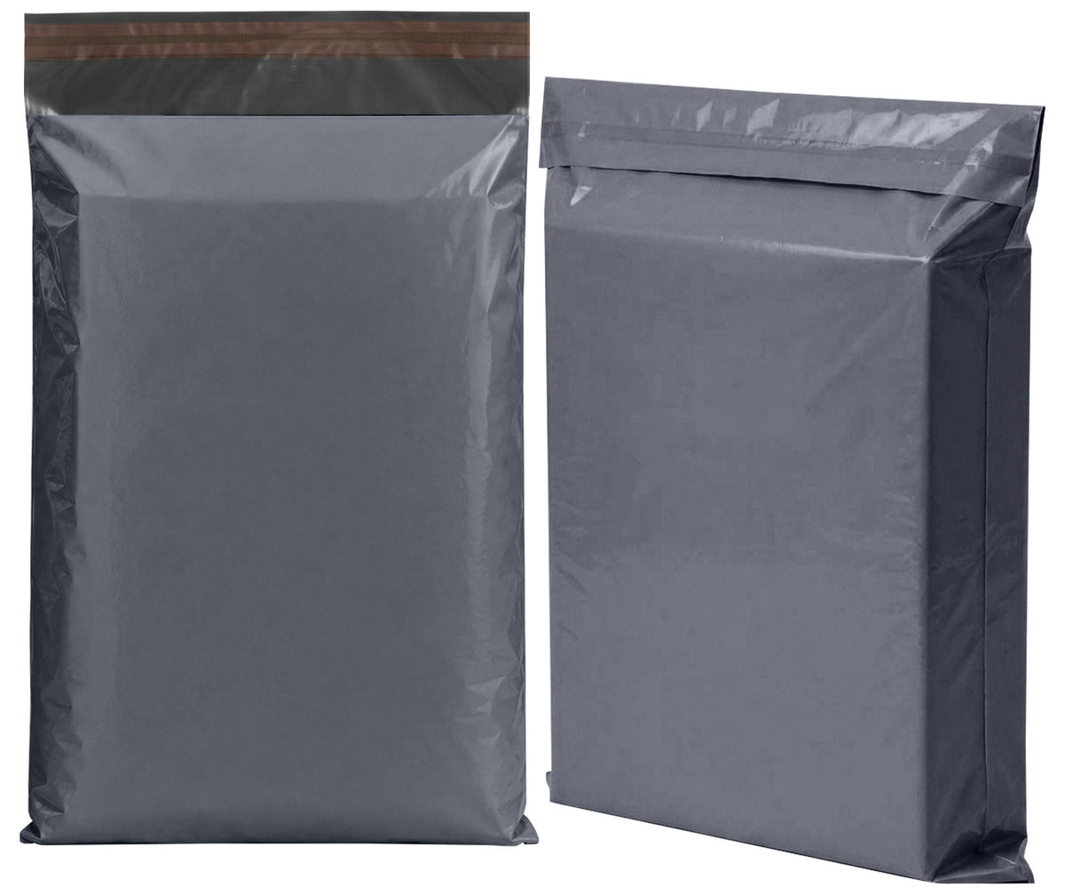 10x Large Mailing Bags, 17x24 Strong Large Vinted Mailing Postage Bags [for Parcel, Delivery, Shipping, Mail, Package] [432mmx610mm] Grey Postal Bag