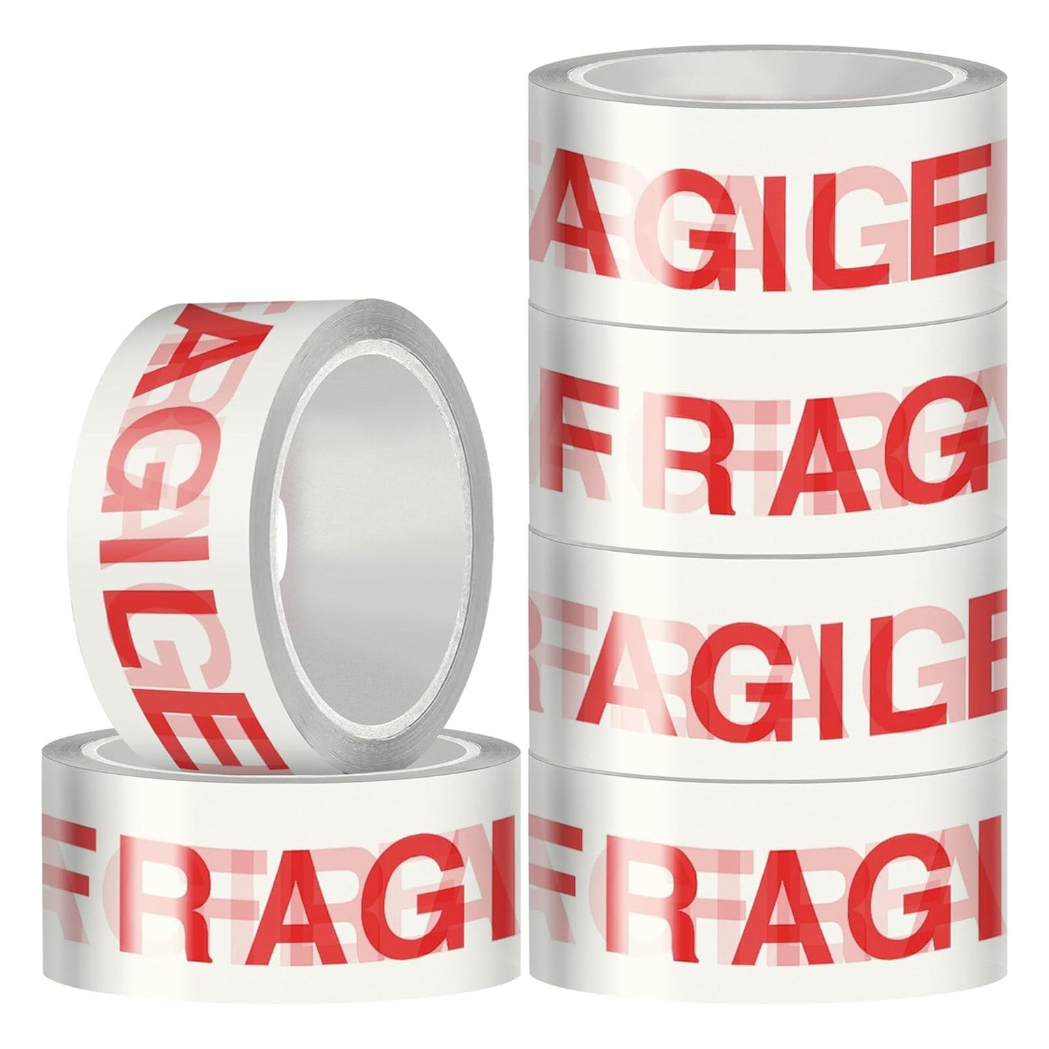 Parcel Tape, 6 Rolls Packing Tape Strong Heavy Duty Fragile Tape 48mm x 66m For Packing Boxes Packaging Tape, Moving Tape