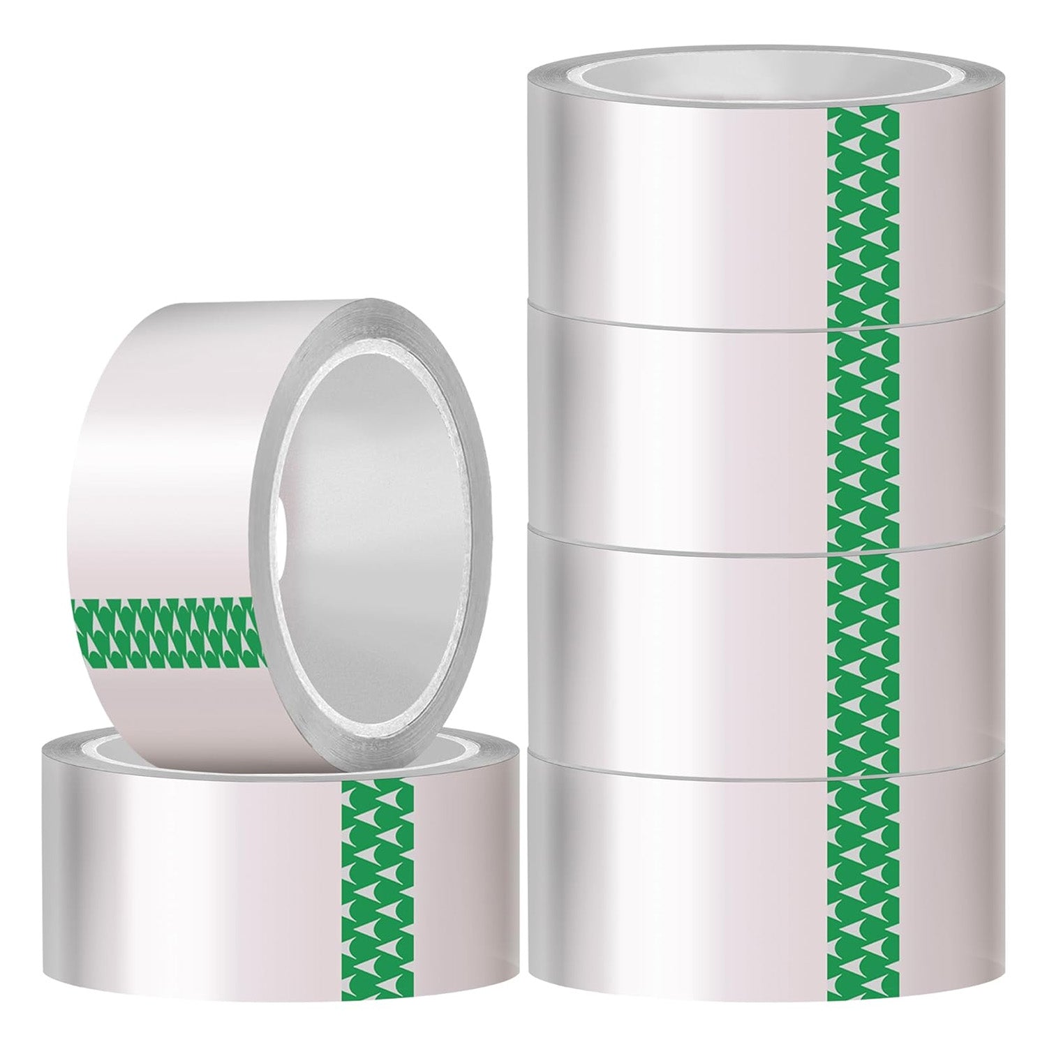 Parcel Tape, 6 Rolls Packing Tape Strong Heavy Duty Clear Tape 48mm x 66m For Packing Boxes Packaging Tape Moving Tape