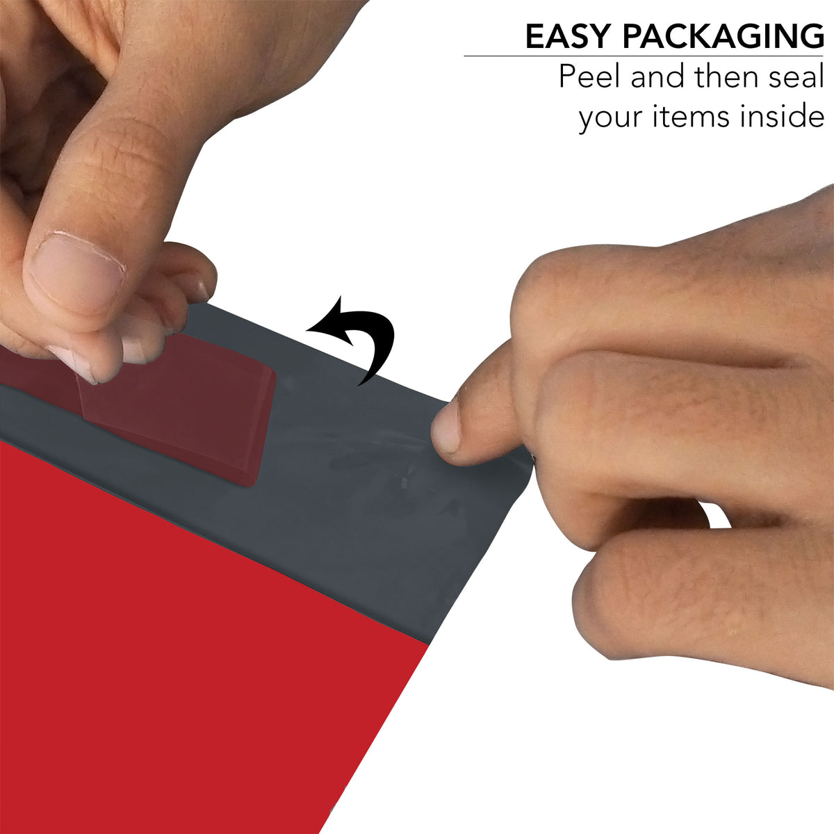 Red Mailing Bags 17x24 Inch (432 x 610 mm) – 50 Pack Self-Seal Parcel Bags