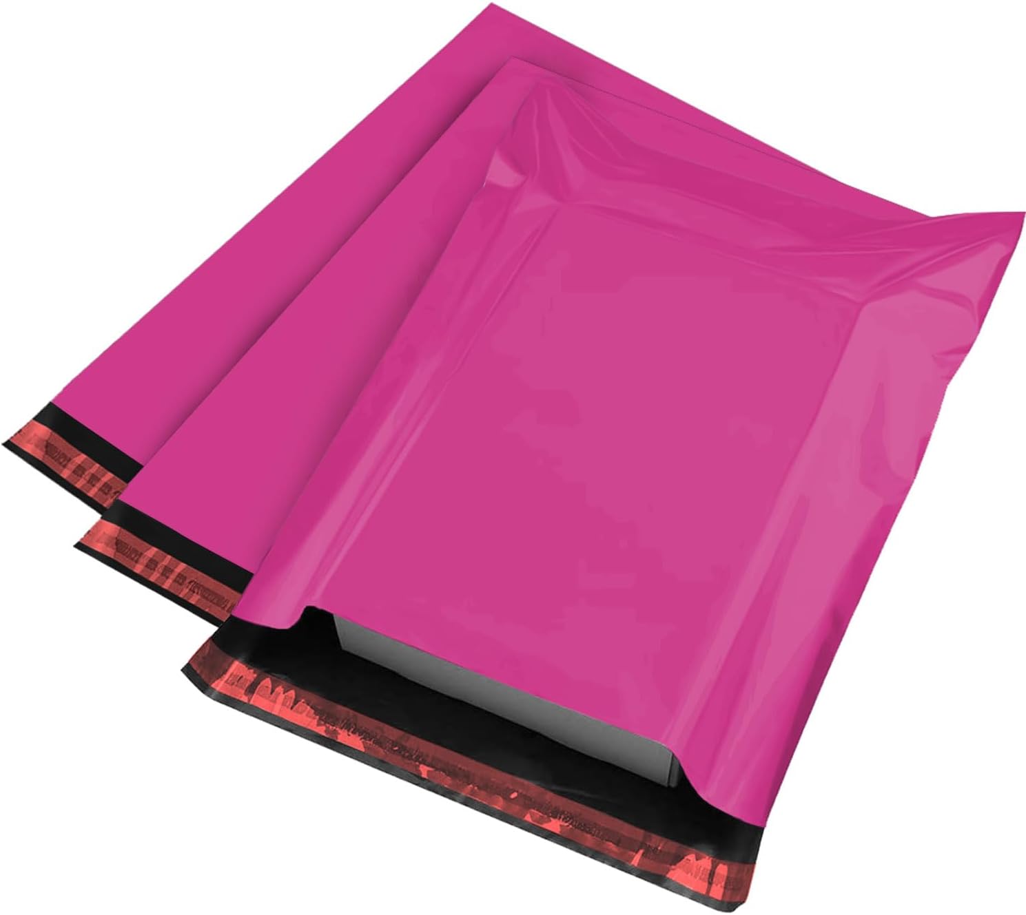 50 Mailing Bag Hot Pink Mailing Poly Postal Self Seal Bags, iSOUL 12 x 16 Inch Large Postage Packaging Assorted Mailers Posting Shipping Post Parcels Package Bags