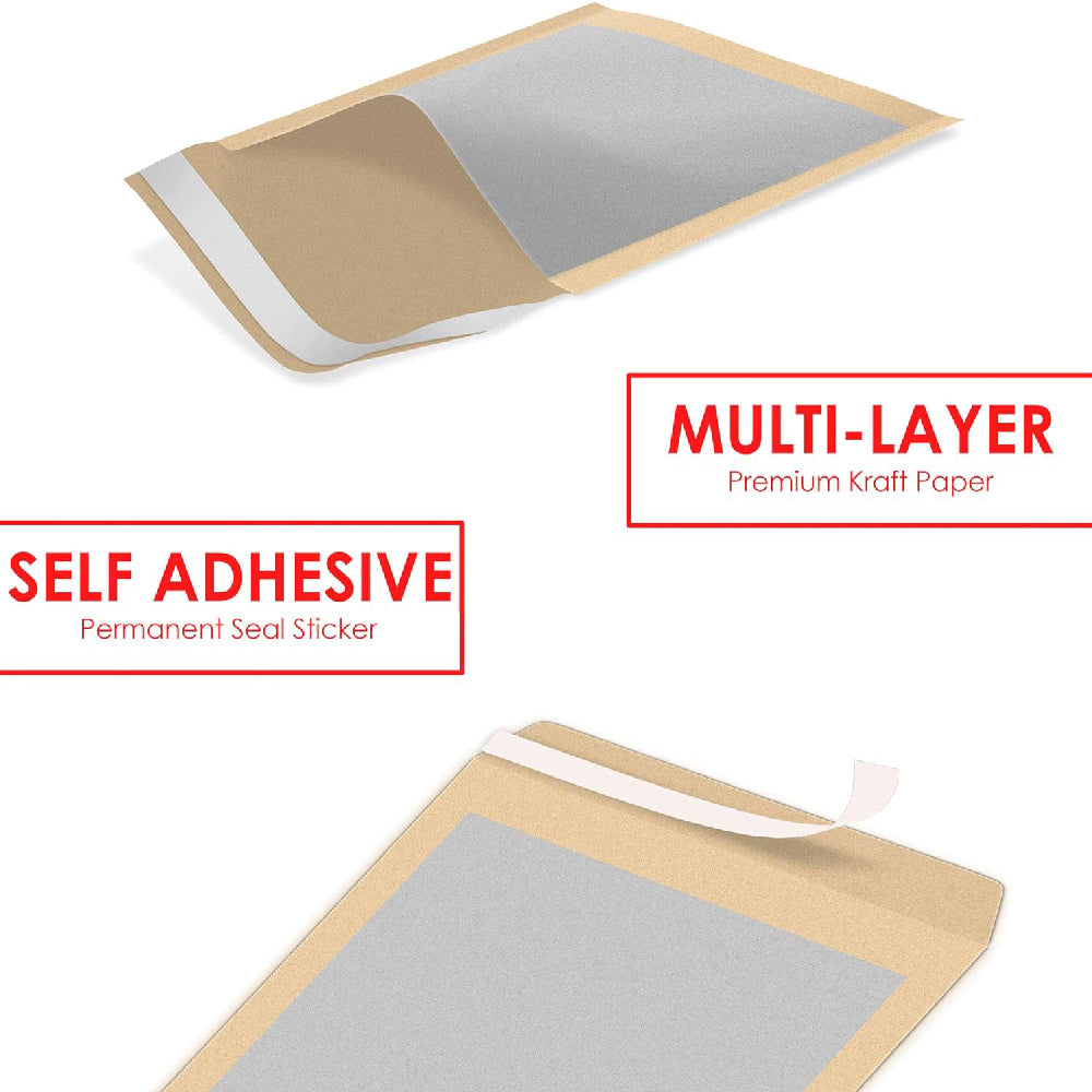 20Pcs A4 Envelopes Self-Seal iSOUL 324mm x 229mm A4 C4 Manilla Hard Board Backed Envelopes Do Not Bend Envelope
