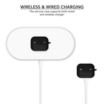 Silicone Airpods Pro Case Cover Black - iSOUL