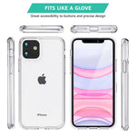 Best Hard Back Case with Clear soft Bumper around Edges for iPhone 11 - TradeNRG UK