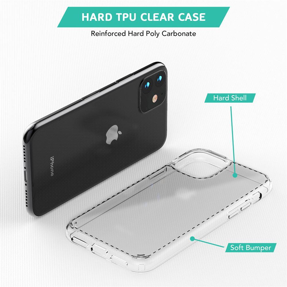 Best Hard Back Case with Clear soft Bumper around Edges for iPhone 11 - TradeNRG UK
