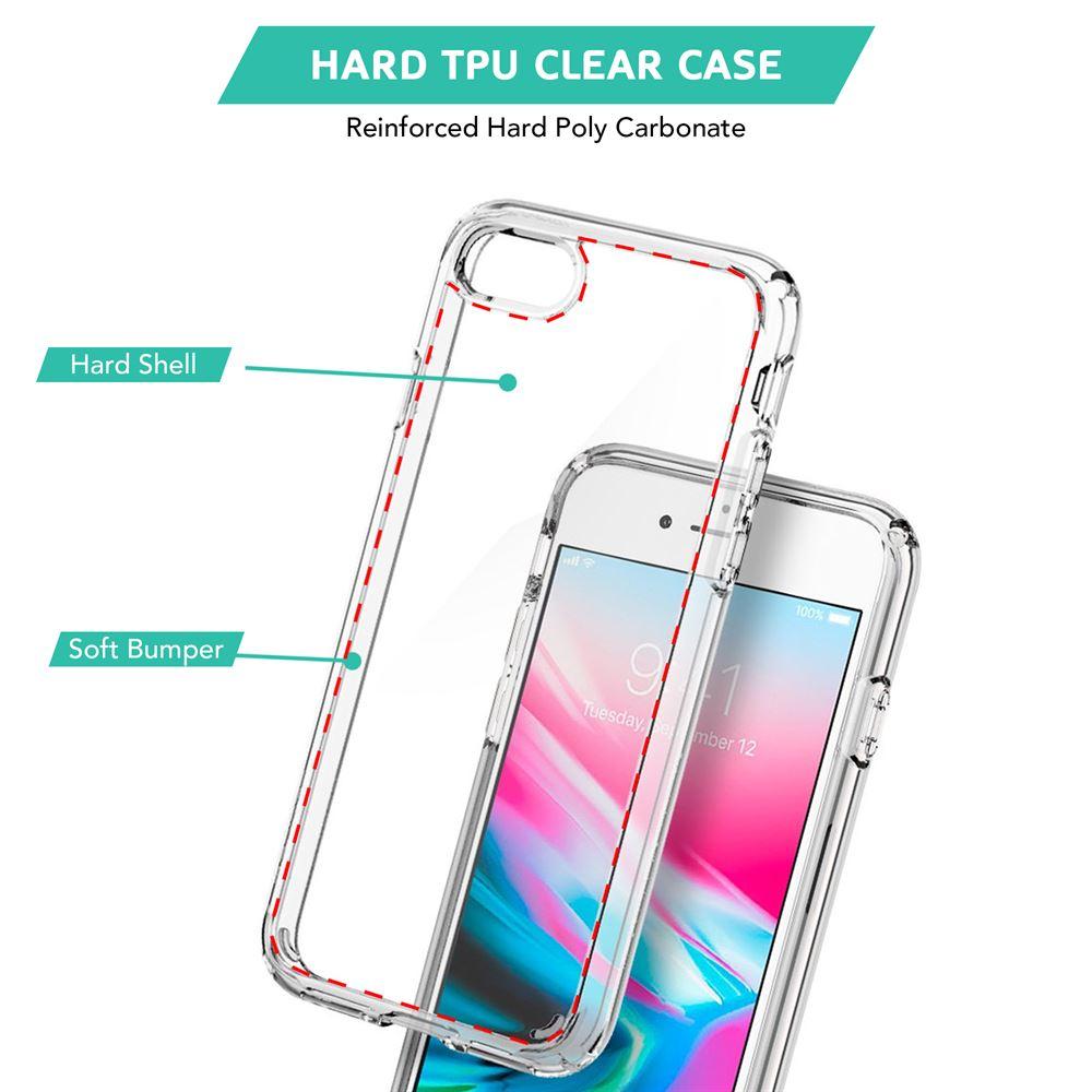 Low cost Transparent Hard Back Case for iPhone SE 2020 / iPhone 7 / iPhone 8 in UK - TradeNRG UK