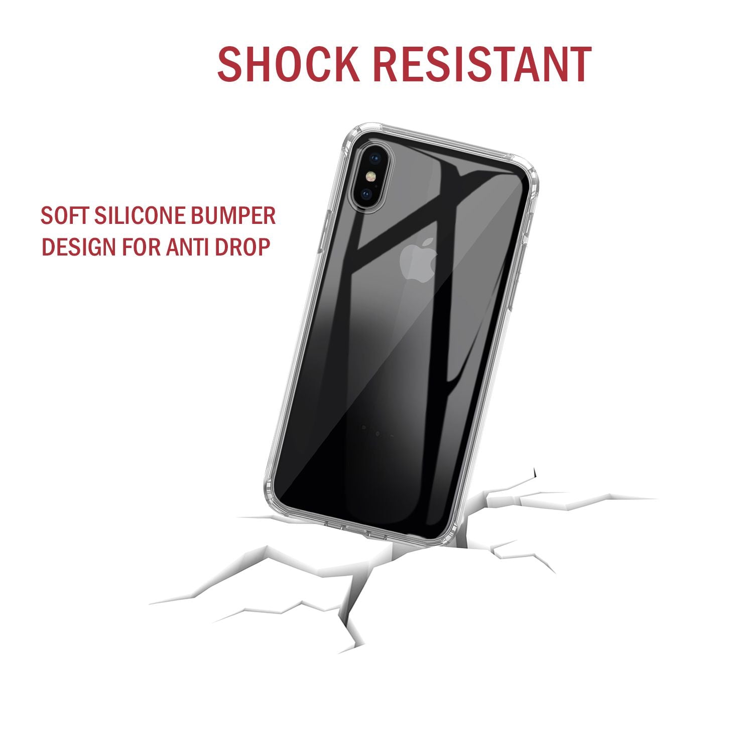 Premium Soft Gel Clear Case for Apple iPhone X - iSOUL