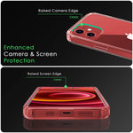 iSoul iPhone 12 Mini Case acrylic back soft TPU bumper around Silicone