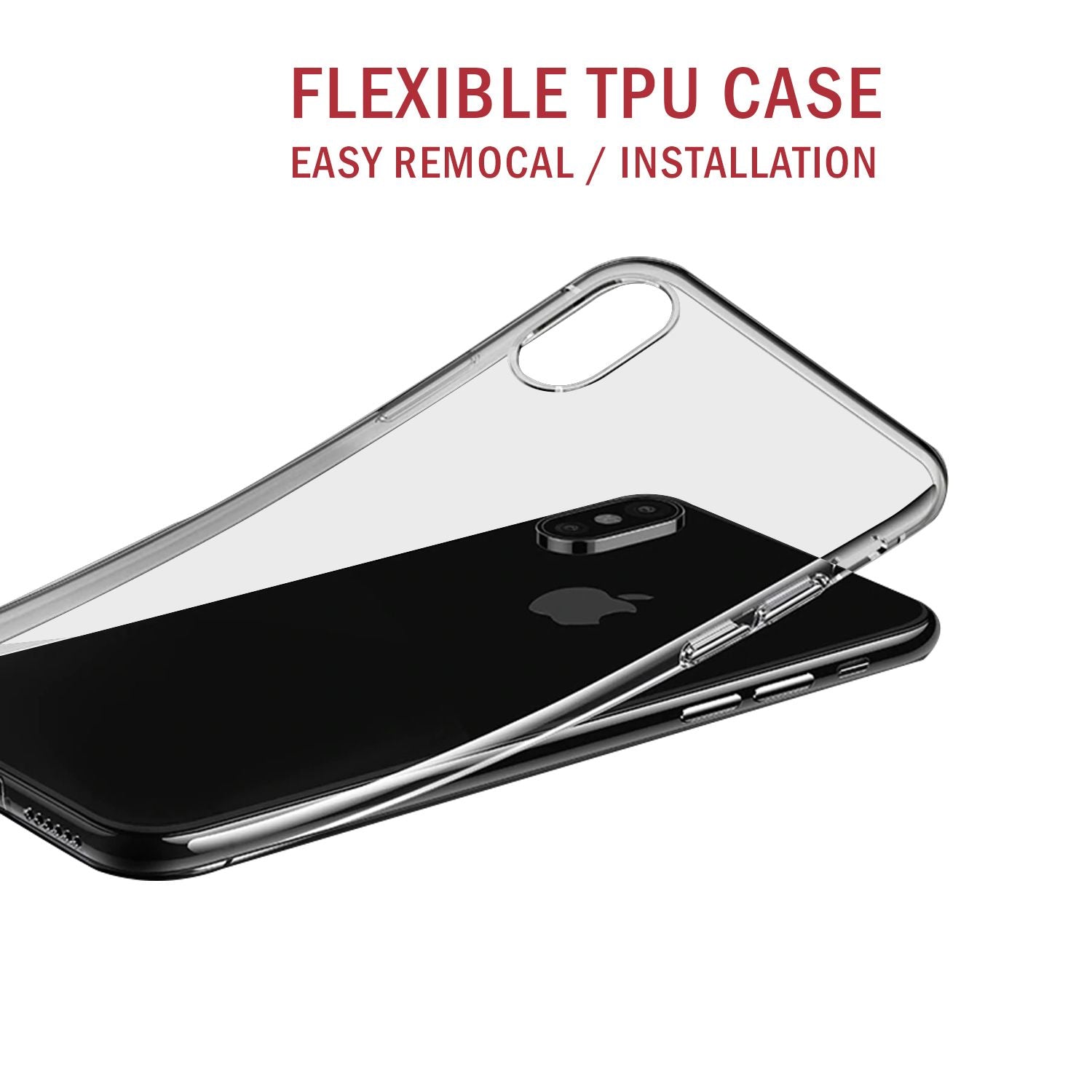 Premium Soft Gel Clear Case for Apple iPhone X - iSOUL