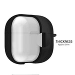 Silicone Airpods Pro Case Cover Black - iSOUL