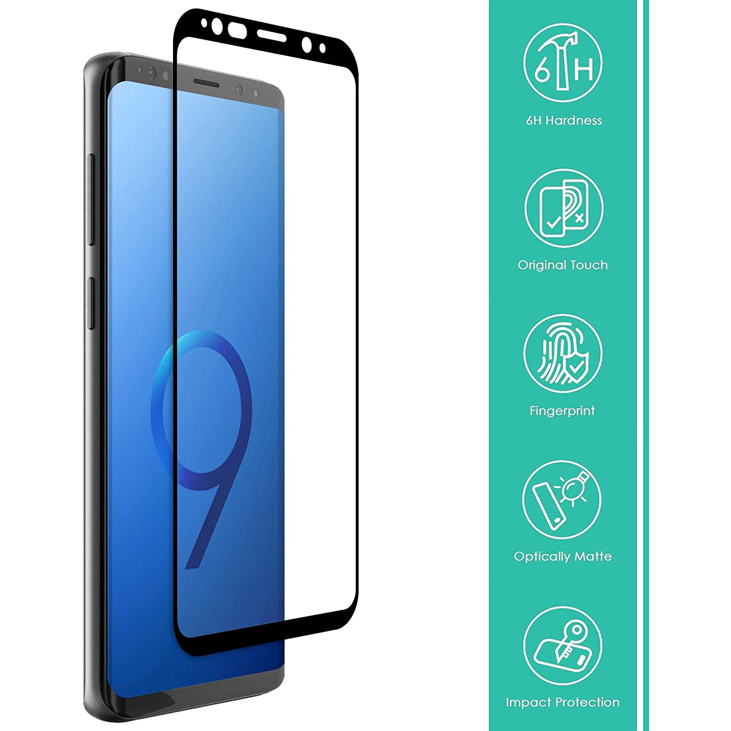 ISOUL 3 Pack Flexible Screen Protector for Samsung Galaxy S9 Plus 6.2"