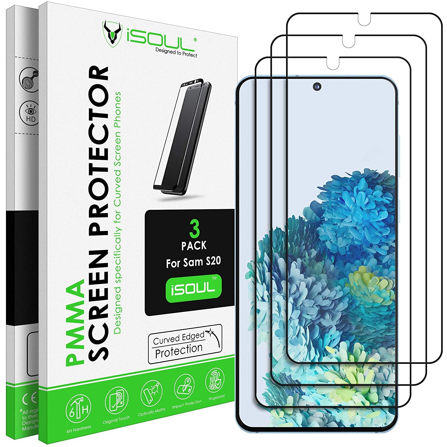 ISOUL Screen Protector for Samsung Galaxy S20 6.2" PMMA Nano Material