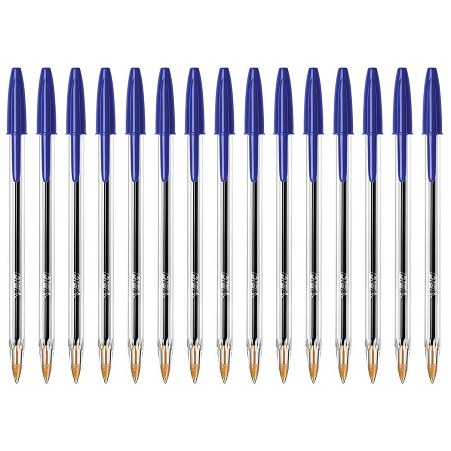 BIC Cristal Original Ballpoint Pens Medium Point (1.0 mm) Tip Line Biro Pen